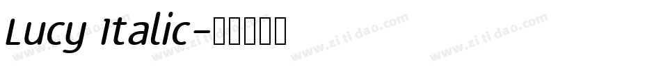 Lucy Italic字体转换